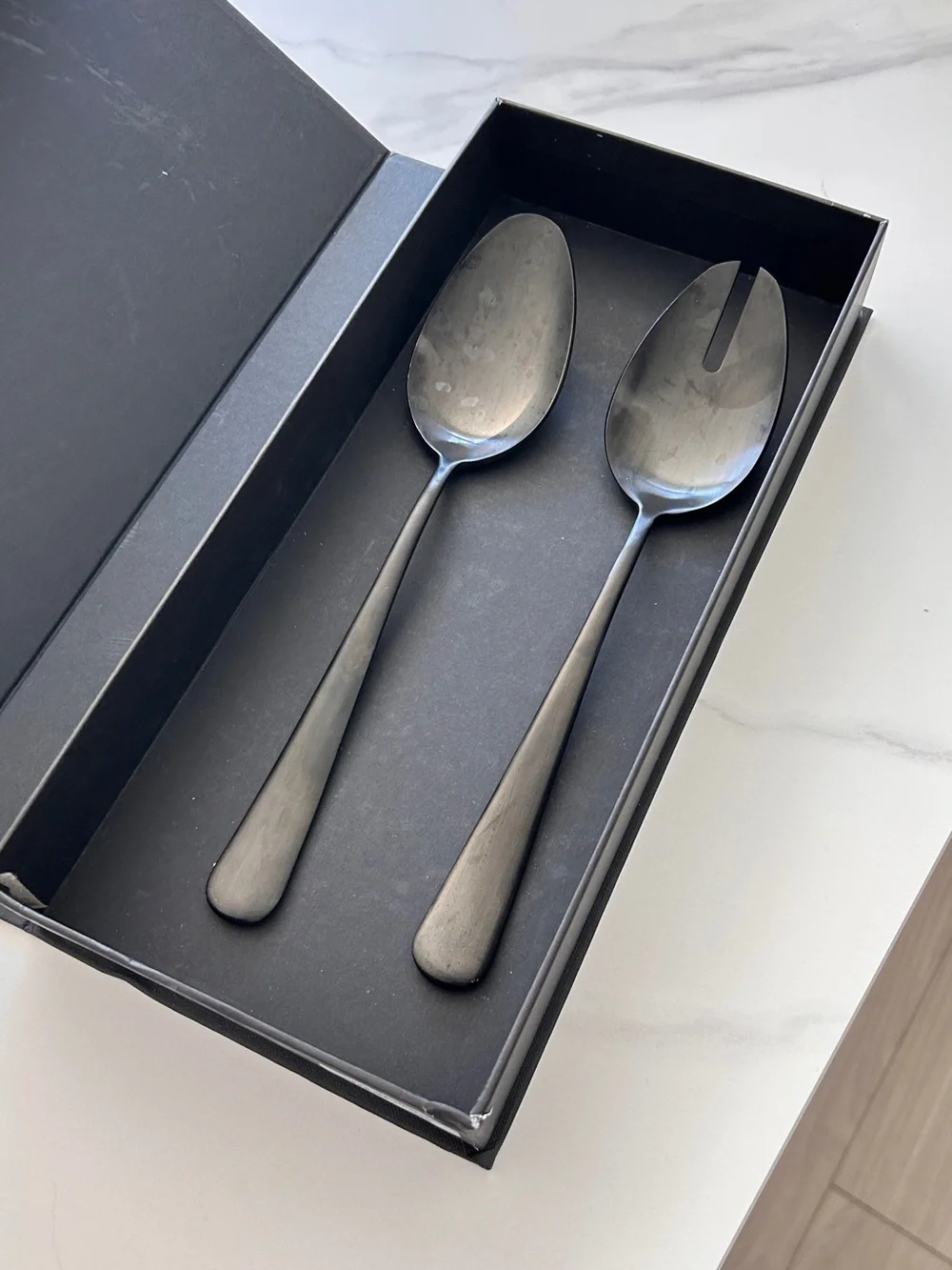 Matte Black Fable Serving Spoons